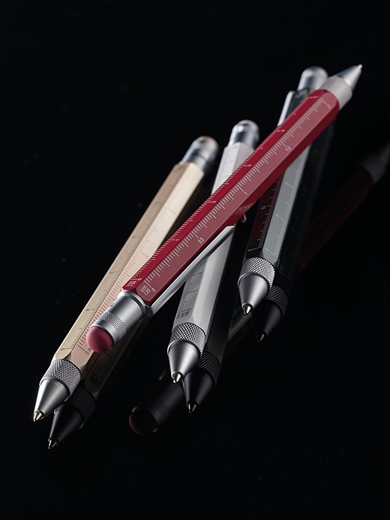 多功能工具笔(浅钛金) - 圆珠笔/中性笔 - 其他金属 卡其色