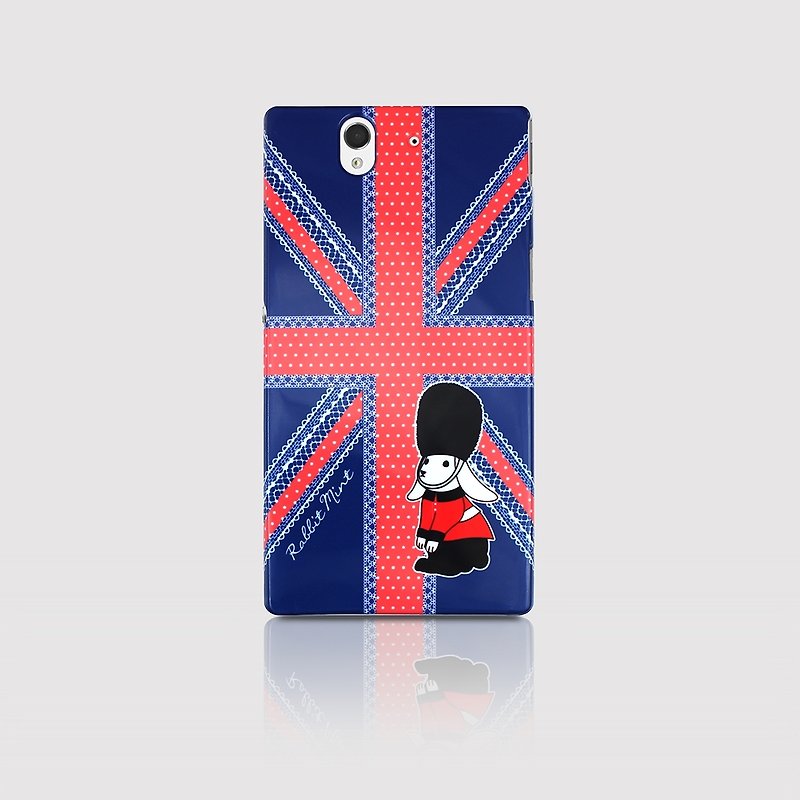 (Rabbit Mint) 薄荷兔手机壳 - 兔子爱旅行系列 - 英国 Sony Z (P00056) - 手机壳/手机套 - 其他材质 蓝色