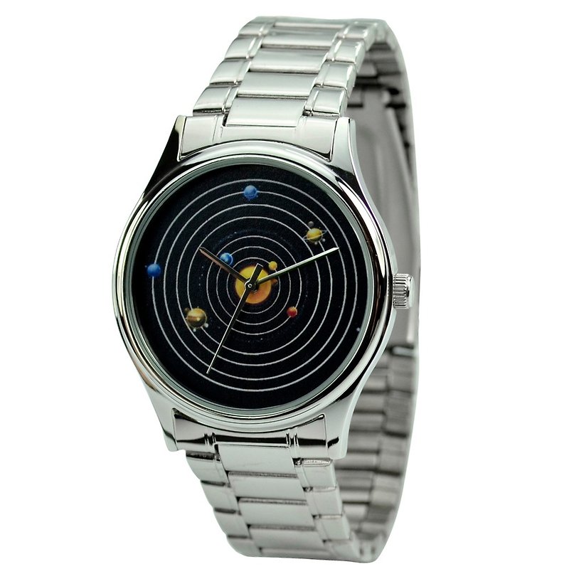 太阳系手表配钢带 - 免运费 - 女表 - 其他金属 灰色