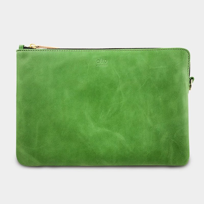 alto iPad mini 2/3 & 7寸平板 tablet 真皮保护袋 手拿包 ZETA - 抹茶绿 - 平板/电脑保护壳 - 真皮 绿色