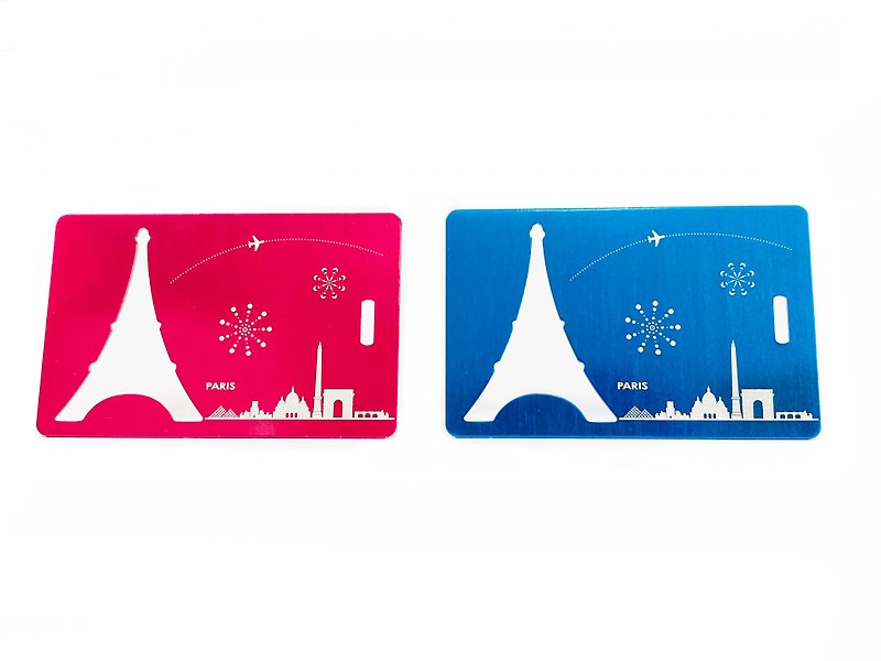 行李开瓶吊卡│2色│巴黎天际线│背面可写上旅客信息 - 行李吊牌 - 不锈钢 多色