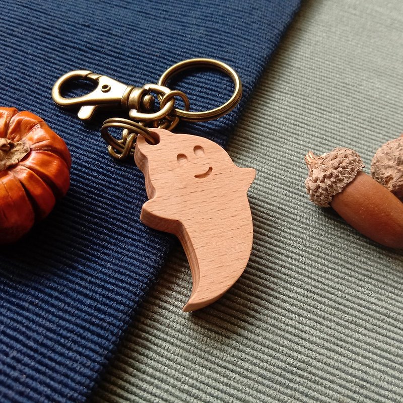 万圣节钥匙圈系列 / 定制化 手作Halloween - 钥匙链/钥匙包 - 木头 咖啡色