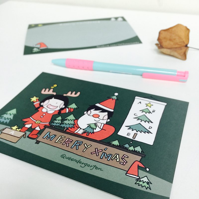 ☃圣诞树工厂 / 圣诞卡 - 卡片/明信片 - 纸 绿色