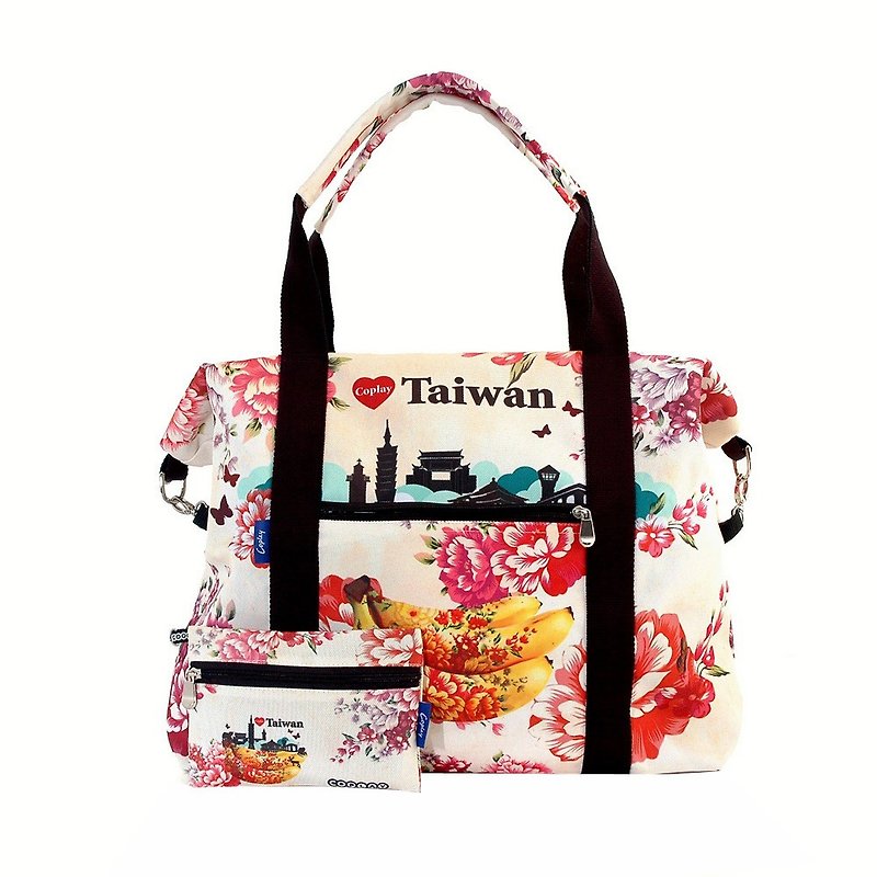 台湾系列-香蕉岛| 旅行袋 | 大容量 | 肩背包 | 斜背包 | 手提包 - 侧背包/斜挎包 - 其他材质 黄色