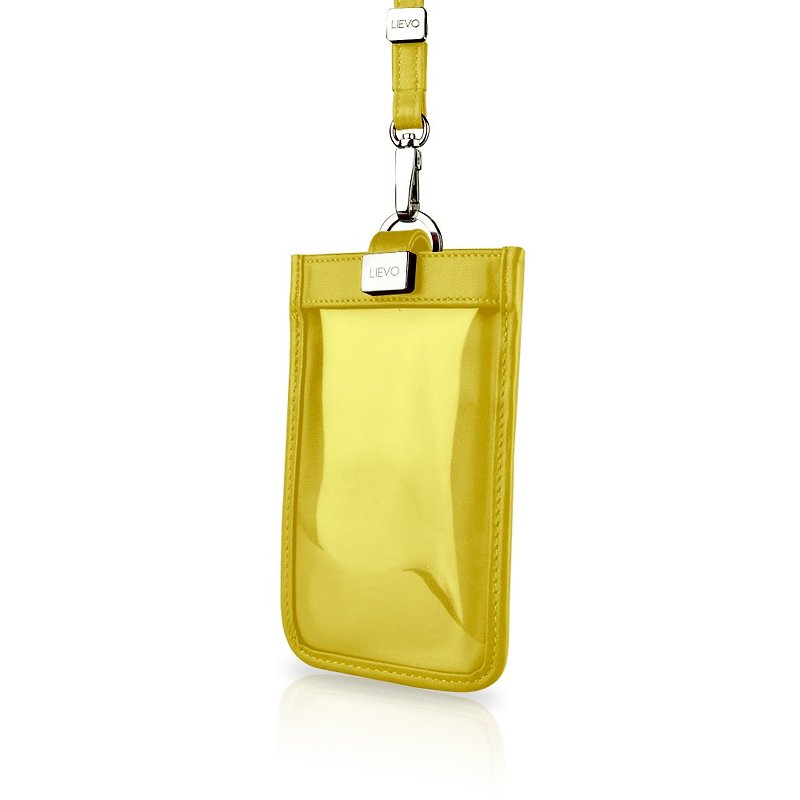 【LIEVO】 TOUCH - 颈挂式真皮手机套_黄5.1 - 手机壳/手机套 - 真皮 黄色