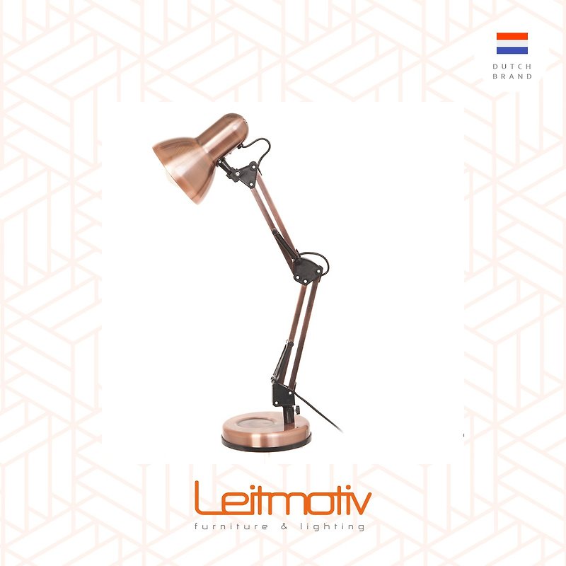 Leitmotiv desk lamp HOBBY steel Copper 铜色HOBBY可调较枱灯 - 灯具/灯饰 - 其他金属 咖啡色