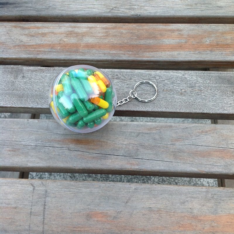 胶囊 球救系列钥匙圈—阳光森林 - 钥匙链/钥匙包 - 压克力 绿色