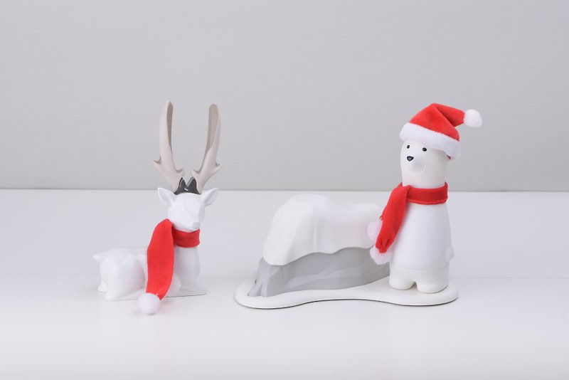 公仔专属-圣诞小帽+围巾5入(4~4.5厘米公仔头 - 玩偶/公仔 - 聚酯纤维 