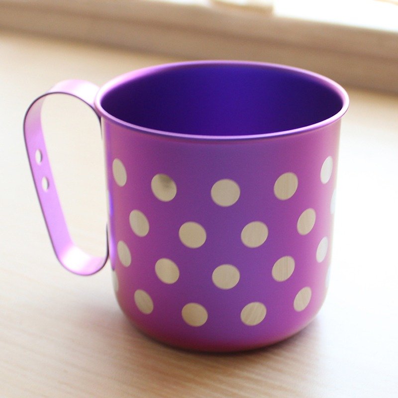 钛爱地球系列-日本制纯钛ECO设计马克杯-紫水玉 - 咖啡杯/马克杯 - 其他金属 紫色