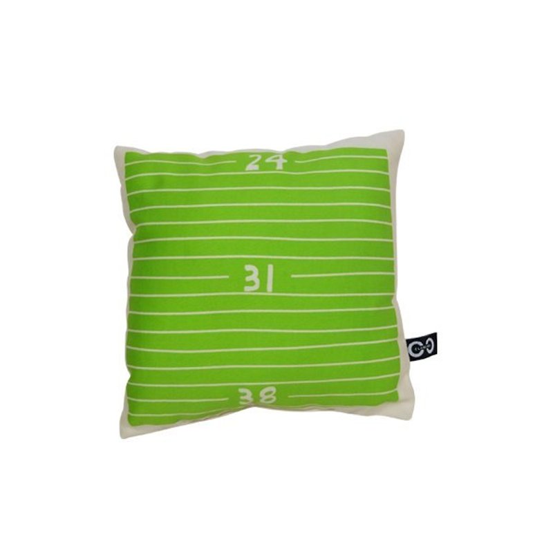 CLARECHEN 儿童午睡桌上小抱枕_量尺正方形绿色 - 婴儿床上用品 - 棉．麻 绿色