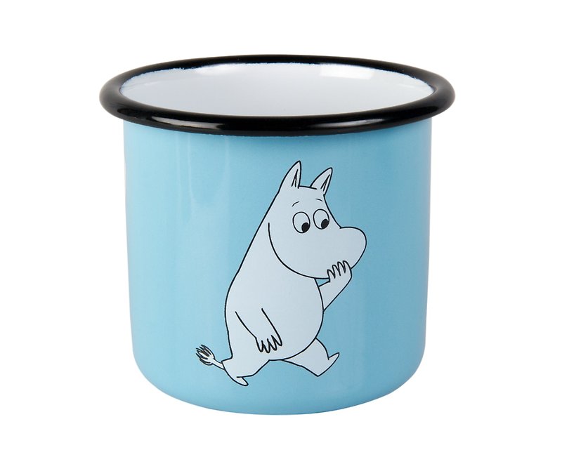 Moomin芬兰噜噜米珐琅马克杯3.7 dl (水蓝色) 情人礼物 - 咖啡杯/马克杯 - 珐琅 蓝色