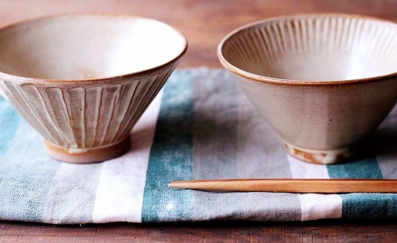 荞麦色ㆁ手作陶饭碗 - 花瓶/陶器 - 其他材质 卡其色