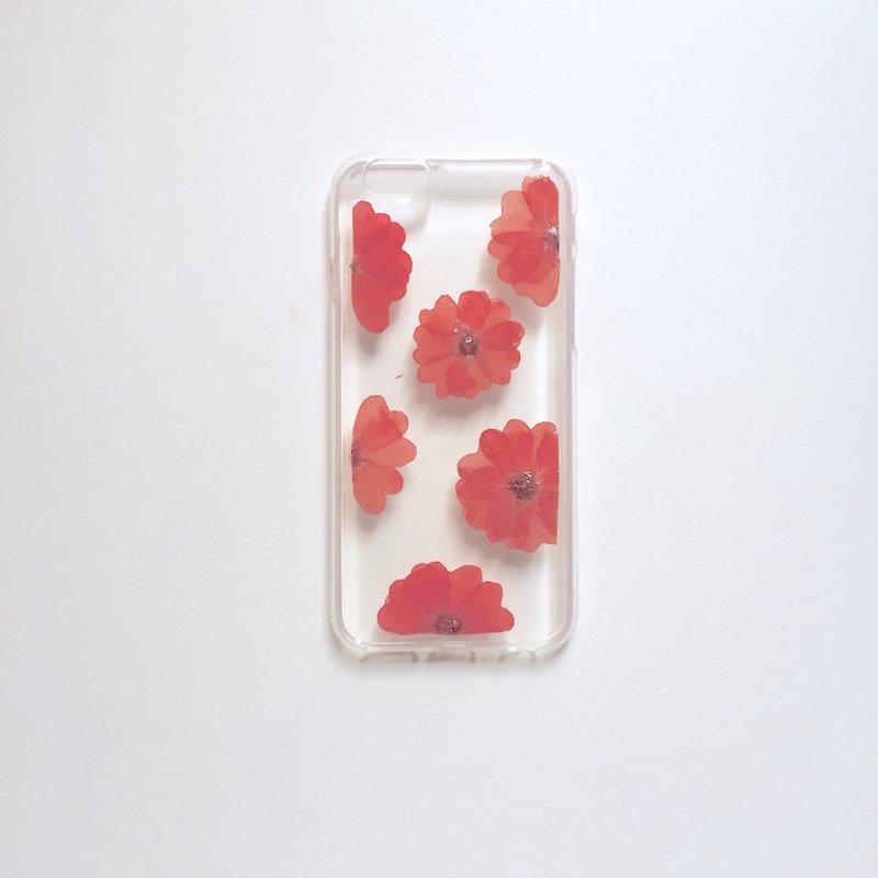 蔷薇小姐 可爱玫瑰押花手机壳 - 其他 - 塑料 粉红色