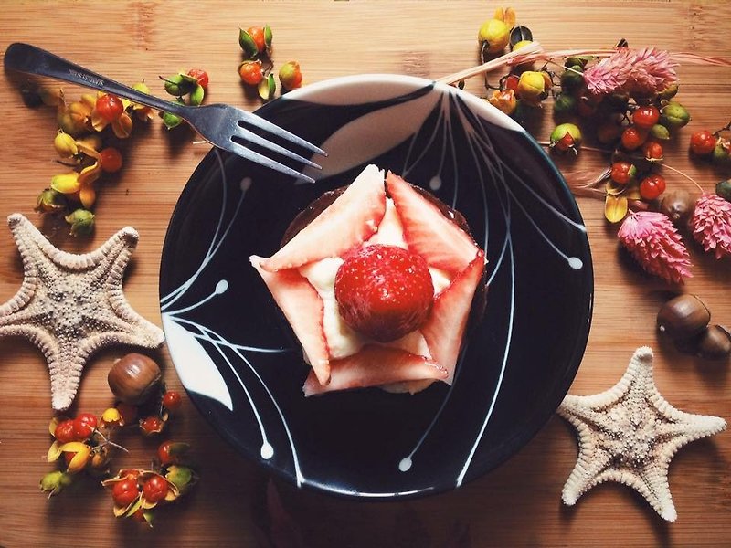 草莓小塔 - 咸派/甜派 - 新鲜食材 红色