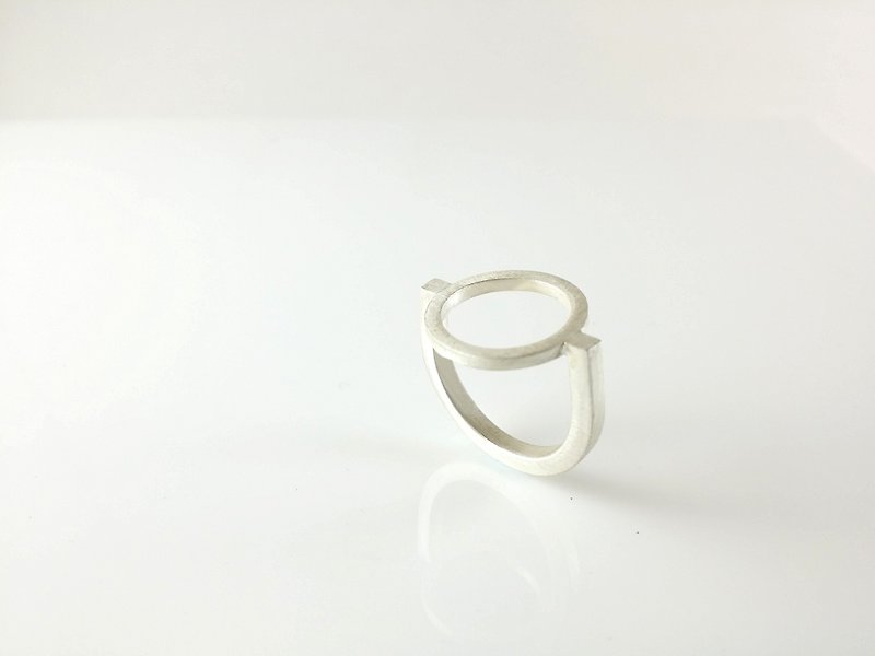 纯银戒指,建筑系列 Architecture collection ATR001 手工银饰 - 戒指 - 纯银 银色