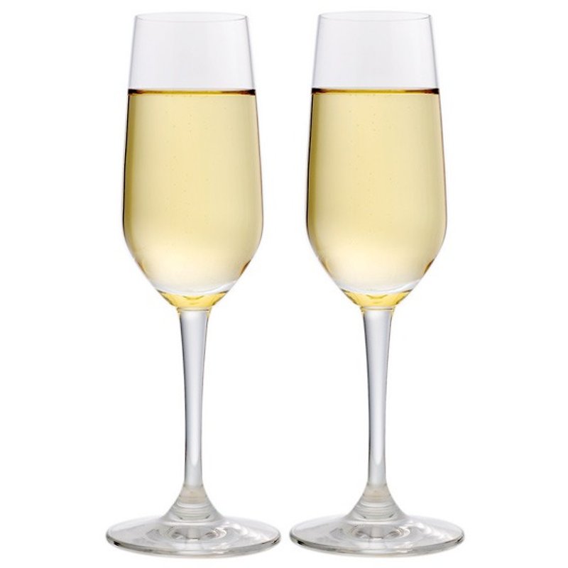 (一对价)185cc【MSA 轻羽薄透香槟杯】切口薄边香槟杯对组 结婚香槟酒杯 结婚送礼 - 酒杯/酒器 - 玻璃 黄色