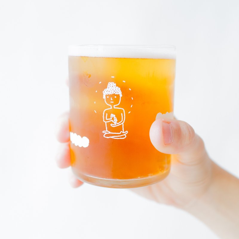 鹿皮做的玻璃杯 / 佛祖的圣筊 - 茶具/茶杯 - 玻璃 白色
