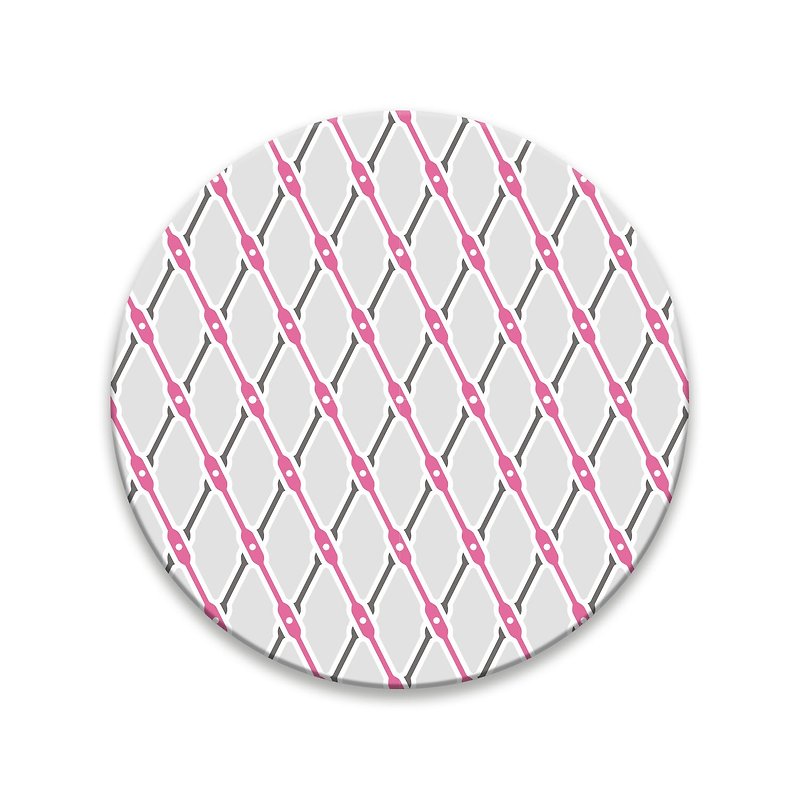 老屋颜 – 日常的铁窗花杯垫 – 交叉点 - 杯垫 - 其他材质 粉红色