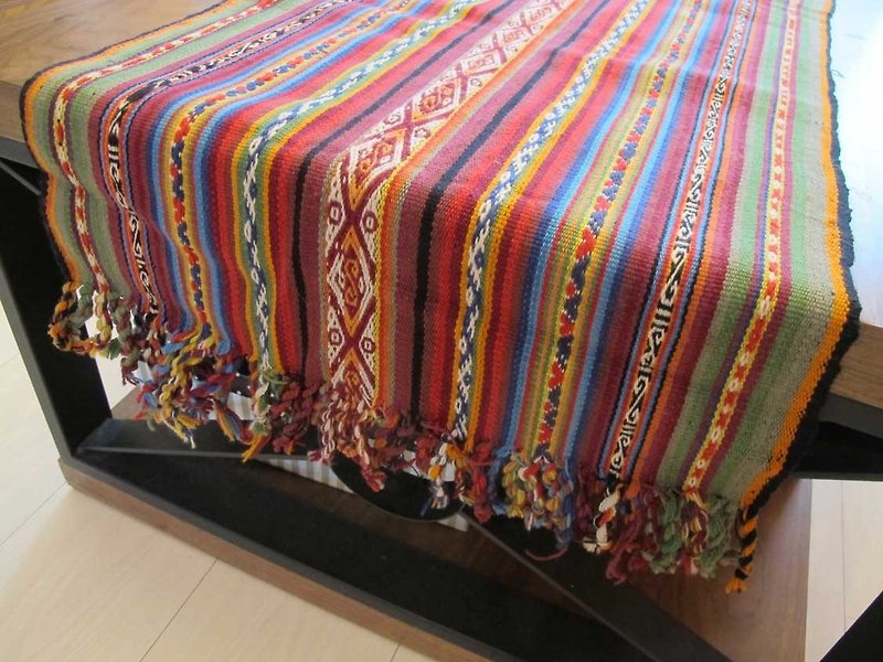 多彩骆马毛桌巾 - 餐垫/桌巾 - 其他材质 多色