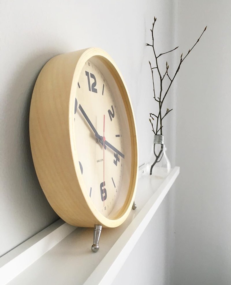 Karlsson, Table clock Pure Wood black numbers 木纹枱钟 - 时钟/闹钟 - 木头 咖啡色