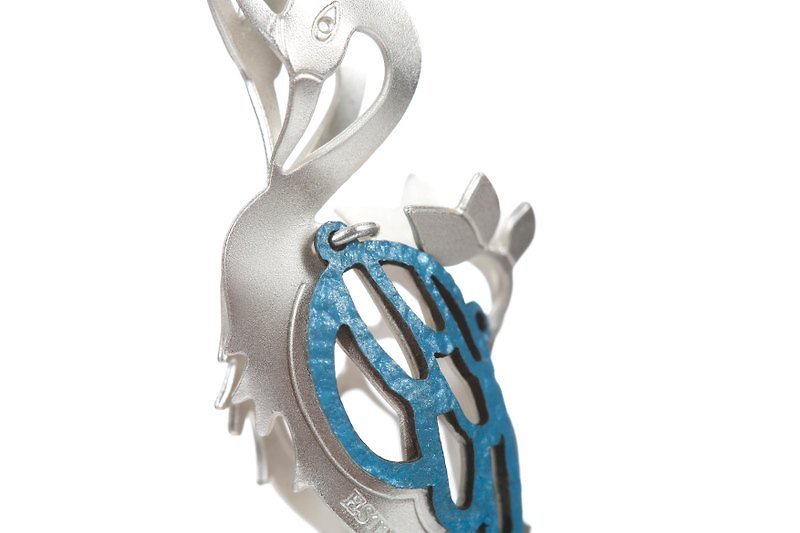 【仙境的守护】 - 耳环/耳夹 - 其他金属 蓝色