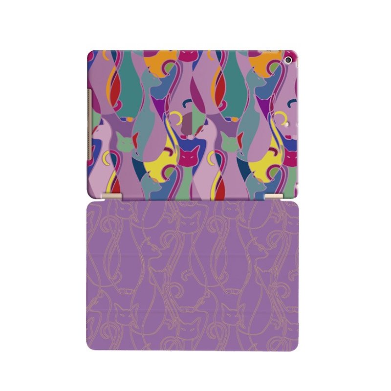 逆转GO-新春POP系列-【猫窝】《 iPad / iPad Air》水晶壳＋Smart Cover（磁杆） - 平板/电脑保护壳 - 塑料 紫色