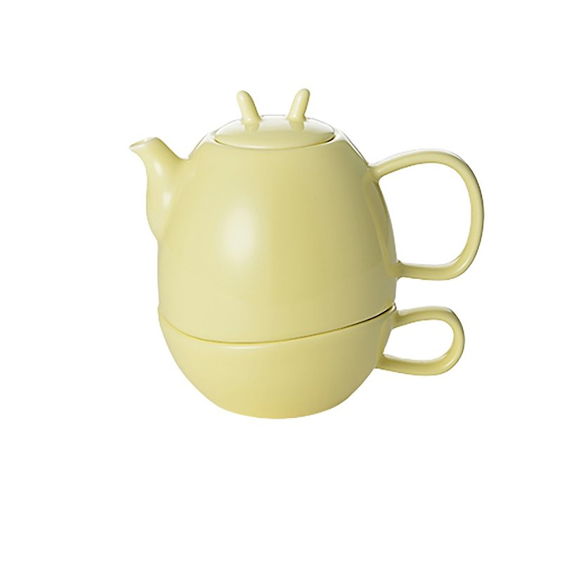 【花系列】子母壶 (鹅黄色) - 茶具/茶杯 - 其他材质 绿色