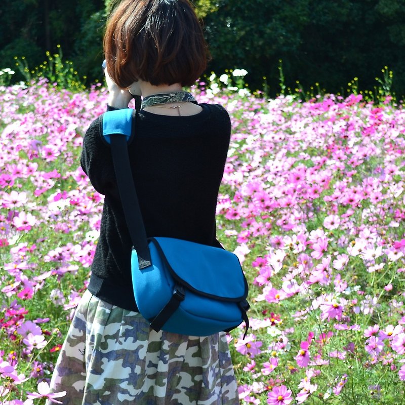 微单 简约 摄影 相机袋 女生 可爱 红 紫 蓝  微单 小单相机包 - 相机包/相机袋 - 防水材质 蓝色