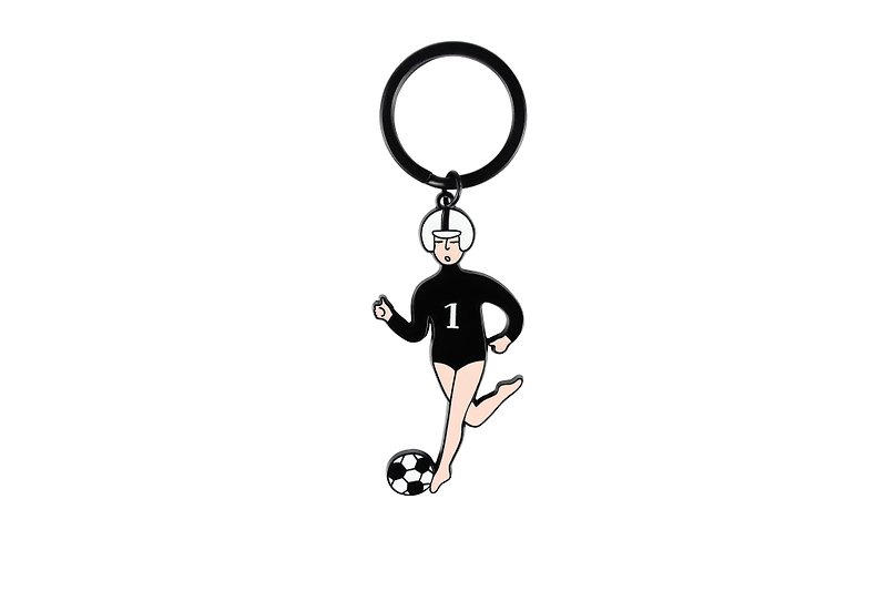 YIZISTORE运动系列钥匙圈 钥匙扣-踢足球 - 钥匙链/钥匙包 - 其他金属 