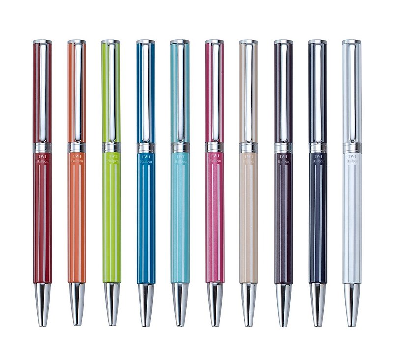 【过季品出清】IWI Candy Bar直线原子笔 #10色可选 #0.7黑墨 - 圆珠笔/中性笔 - 其他金属 多色