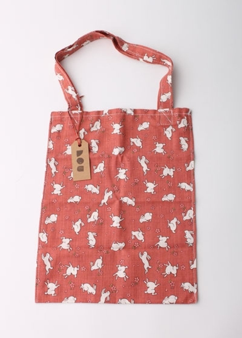 【购物袋】兔子随手袋 - Rabbit Bag - 化妆包/杂物包 - 其他材质 红色