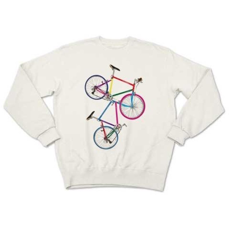 Color bicycle （sweat white） - 男装上衣/T 恤 - 其他材质 
