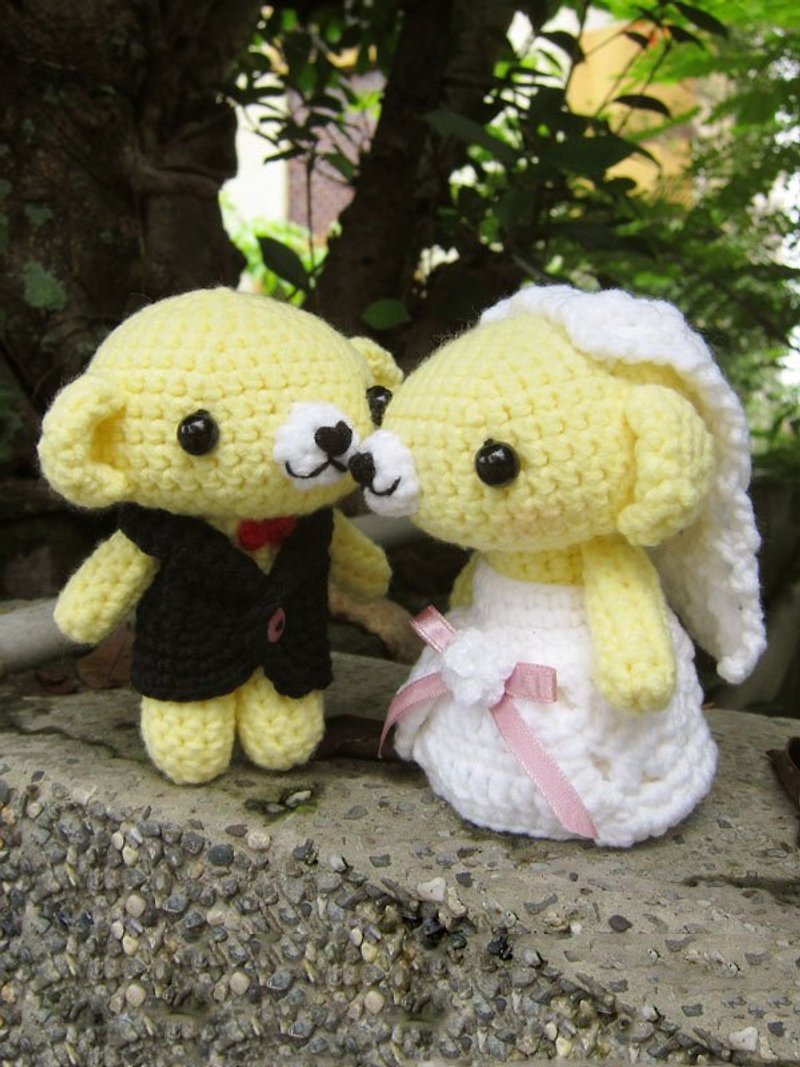 熊熊．婚礼娃娃（订制属于您的婚礼娃娃）for Nana Lin - 玩偶/公仔 - 其他材质 多色