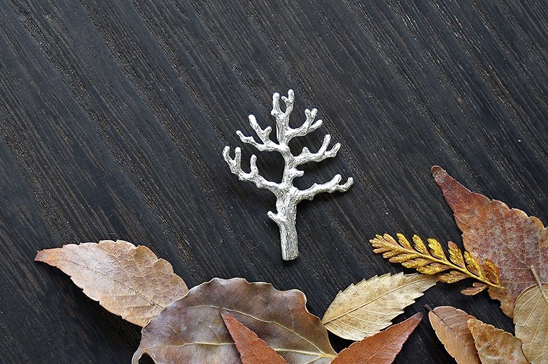 冬树 925银项链 / 树 / 森林 / 冬季 - 项链 - 其他金属 银色