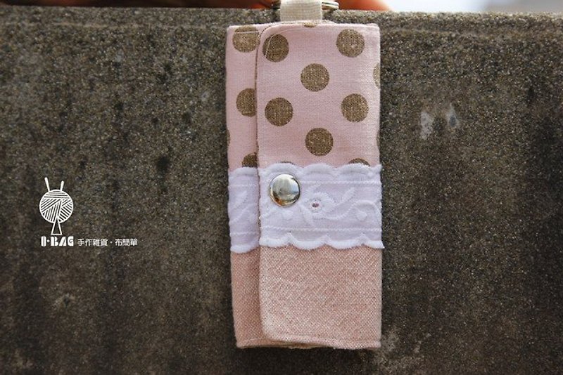 粉红梦幻 - 钥匙链/钥匙包 - 棉．麻 粉红色