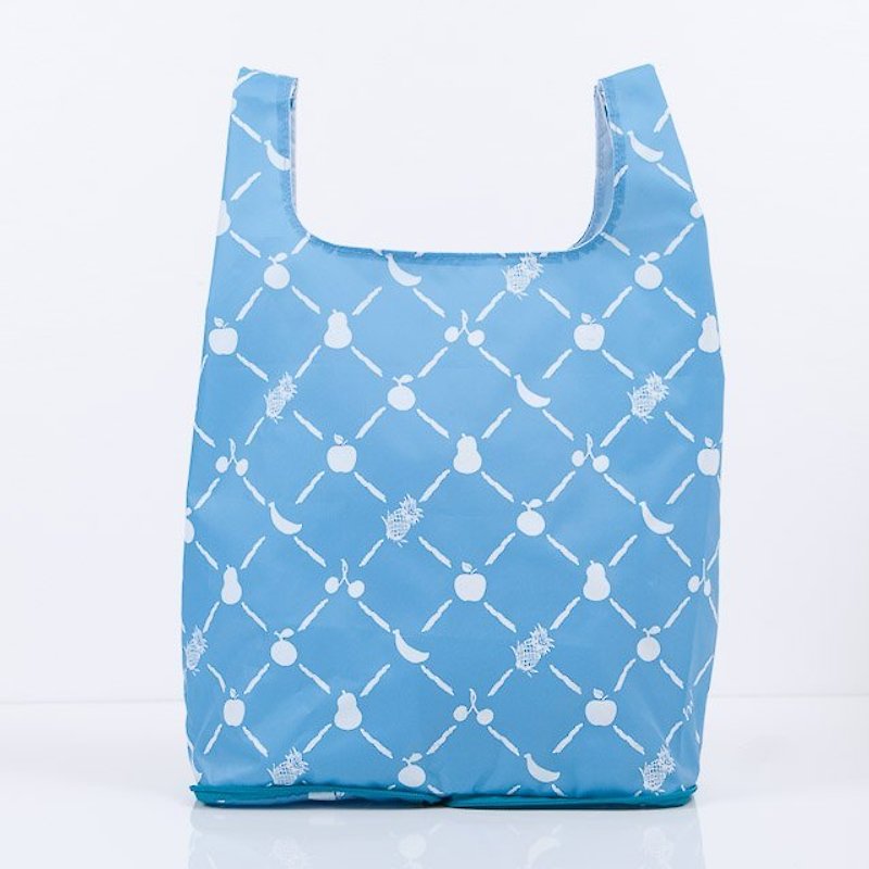 Juicy水果袋环保折叠收纳托特包 - 手提包/手提袋 - 塑料 蓝色