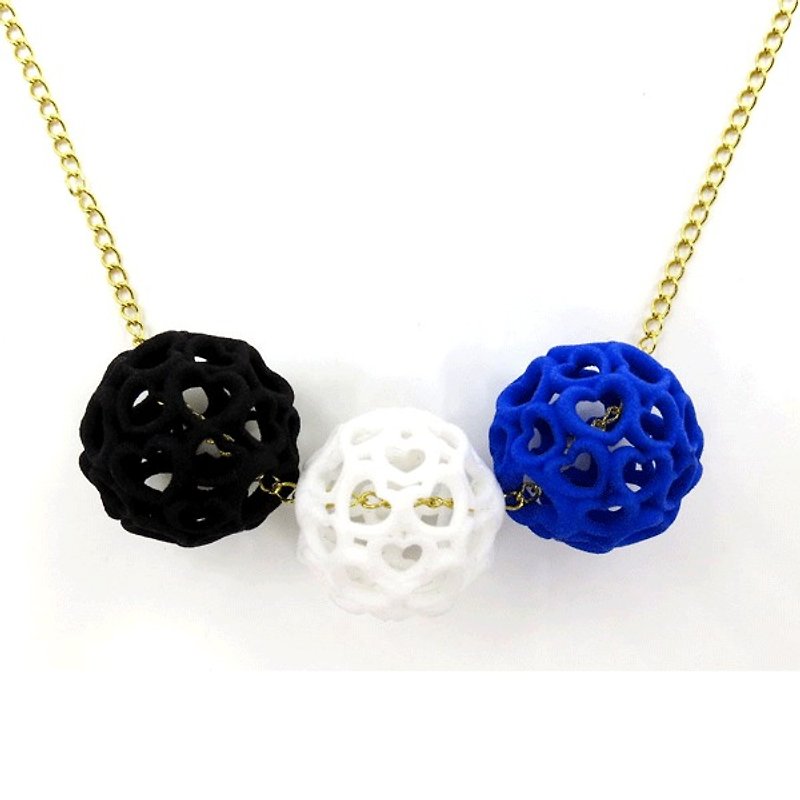 3D打印饰物项链 - 三维打印 x Heart Balls - 项链 - 塑料 多色