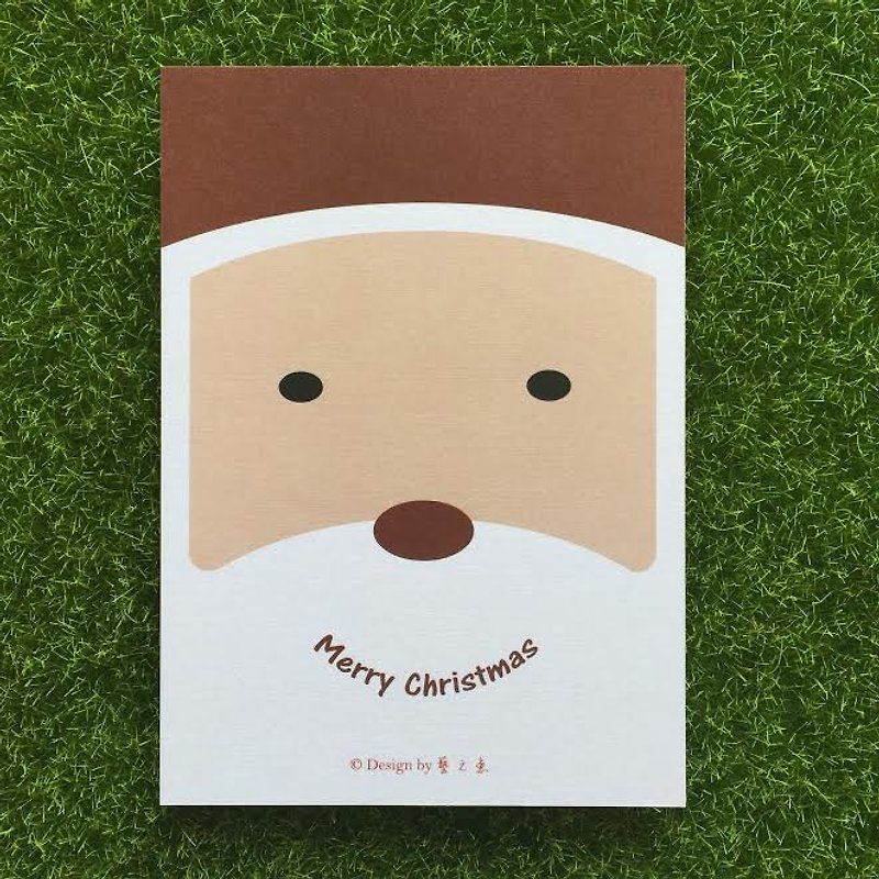 《艺之鱼》圣诞老人 圣诞节 圣诞卡 卡片 明信片 圣诞礼物 --CM003 - 卡片/明信片 - 纸 白色