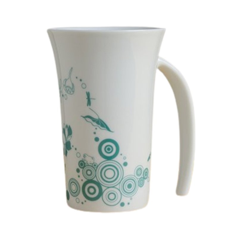 【微缓特】夏荷剪影喇叭杯-亮白 - 茶具/茶杯 - 其他材质 