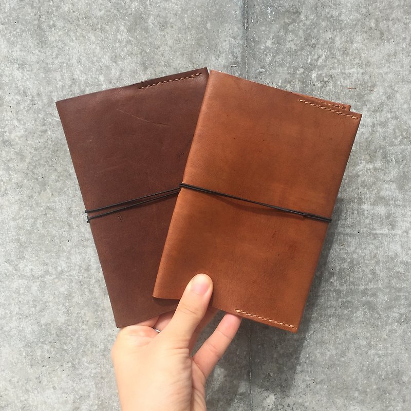 无印良品 A6 记事本 皮套 | Muji A6 notebook leather cover - 笔记本/手帐 - 真皮 咖啡色