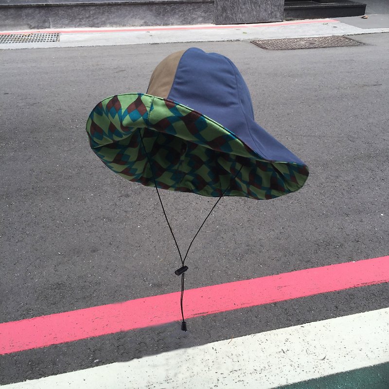 Sienna晴雨ALL PASS帽 - 帽子 - 防水材质 蓝色