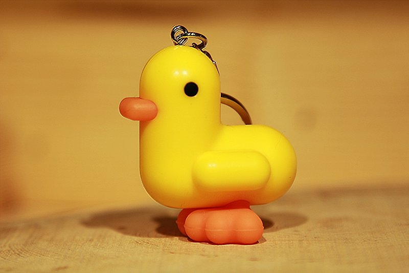 比利时CANAR可爱独家心形小鸭造型钥匙圈(经典黄) - 钥匙链/钥匙包 - 塑料 黄色