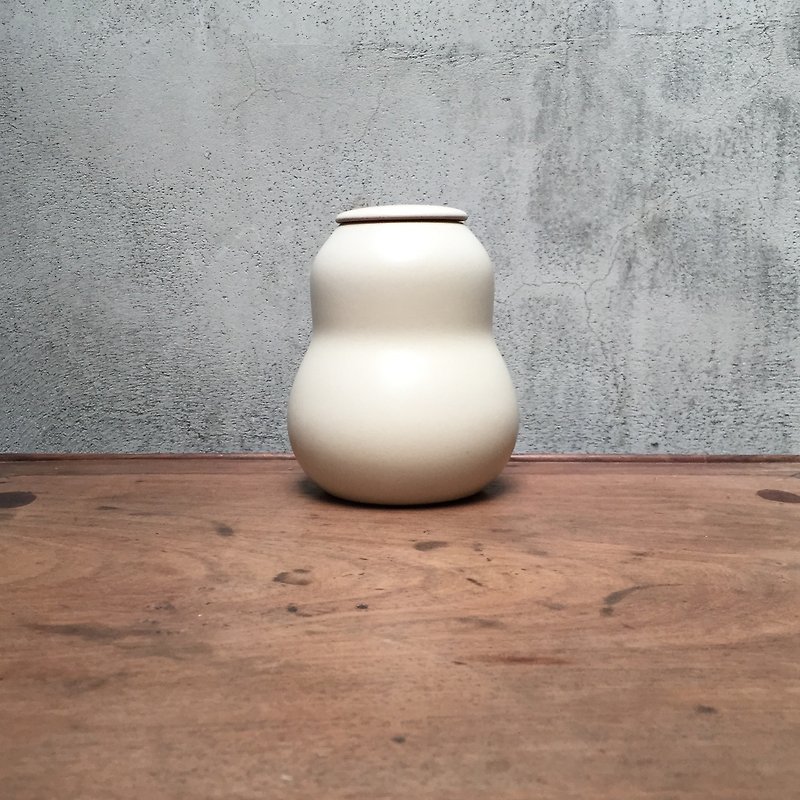 初地茶仓 月白 - 花瓶/陶器 - 其他材质 白色