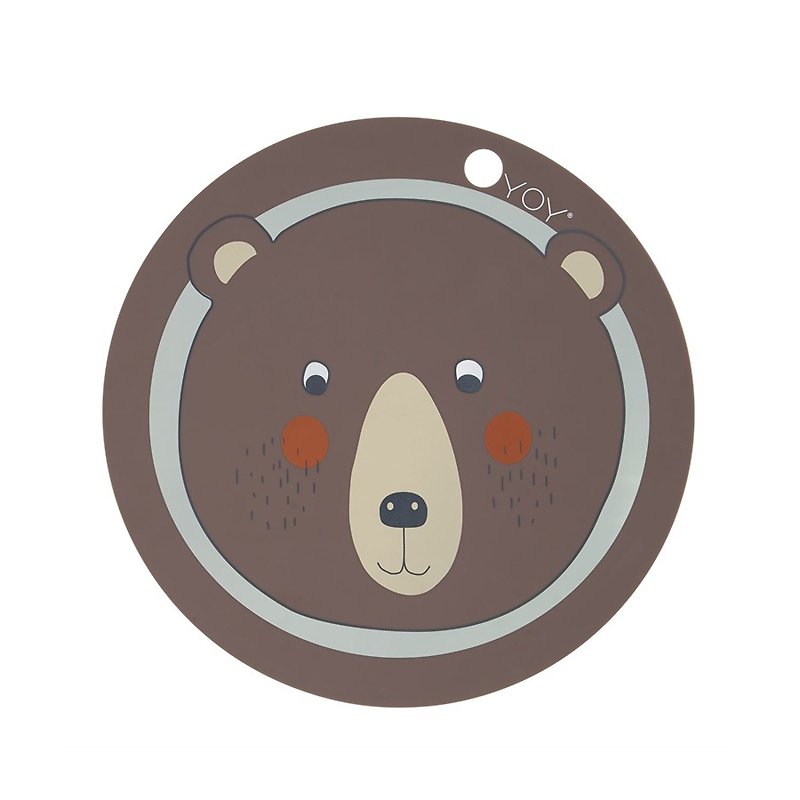 Bear 棕熊硅胶餐垫 | OYOY - 餐垫/桌巾 - 硅胶 咖啡色