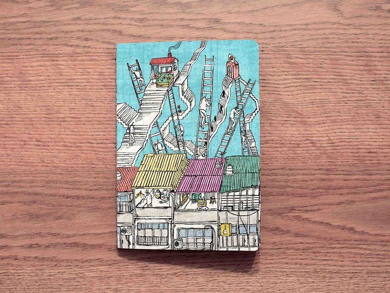 【缝线装】空白笔记本 -人生 · 轨迹 · 城市- 系列创作(五) - 笔记本/手帐 - 纸 紫色