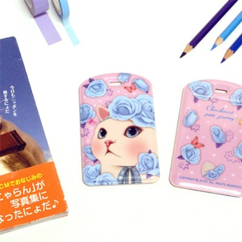 JETOY, 甜蜜猫 旅行 吊牌_Blue rose (J1512103) - 证件套/卡套 - 塑料 多色