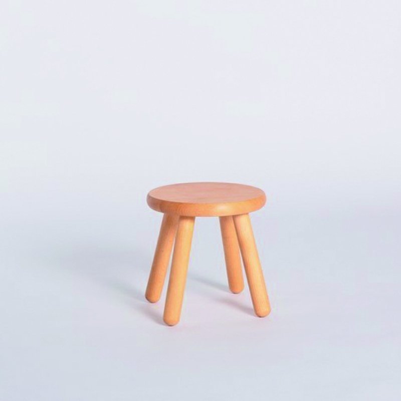 小圆凳|小木椅|小板凳|儿童木椅|手工作品|简约|独立品牌|第七天堂×设计师黎传广 - 其他家具 - 木头 橘色