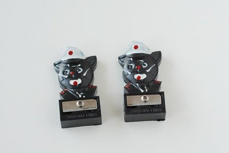 *People Tutu 自选品--复古文具-黑猫歌舞团 手动削铅笔器 Pencil Sharpener - The Black Cat - 其他 - 其他金属 黑色