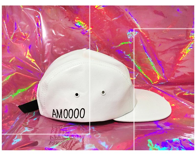 AM0000 ||| 低限主义 Minimalism 月球表面 乳胶白 五分割帽 - 帽子 - 其他材质 白色