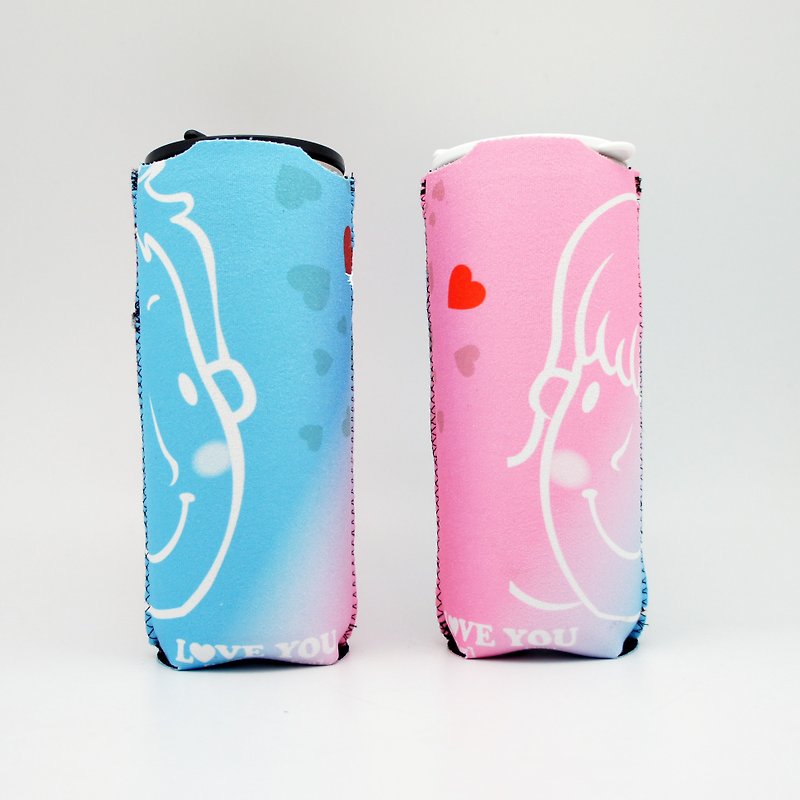 BLR 情人节限量版 保温瓶套 随行杯套 HKYK 香港设计 联名款 - 随行杯提袋/水壶袋 - 其他材质 蓝色